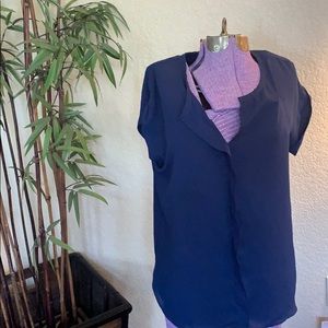 Navy blue blouse